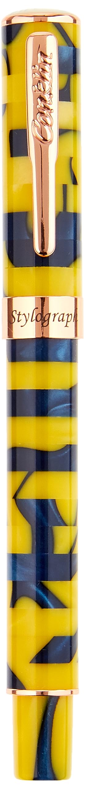 Stylograph Mosaic Fountain Pen Yellow/Blue- M